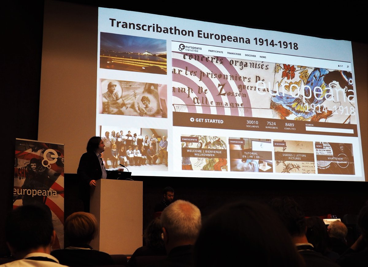 Frank Drauschke pitching Transcribathon at the 2017 AGM