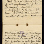 Extrait du journal du soldat Albéric Bru, Mai 1915