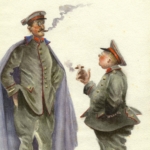 Elisabeth Rouy, dite Tante Beth_ Aquarelles- caricatures des occupants allemands en 14/18, item 1