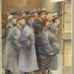 Elisabeth Rouy, dite Tante Beth_ Aquarelles- caricatures des occupants allemands en 14/18, item 16