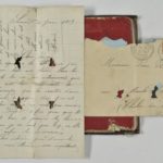 Portefeuille de Pierre Rodot, traversé par une balle reçue en août 1914.