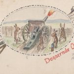Selbstgemalte Ansichtskarte als Ostergruß von Paul WauerWauer, item 1
