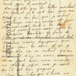 chateau de Boursault verso 28 avril 1917