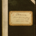 Familientagebuch (1917-1922) von Gustav Braune (1870-1954), item 1