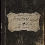 Diary of Ansis Stradnieks about his life in German occupied Kurzeme, page 1