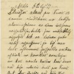 Letter of Latvian Riflemen Reserve Regiment's rifleman to Otilija Krampe in Valmiera