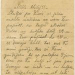 Letter of Latvian Riflemen Reserve Regiment's rifleman to Otilija Krampe in Valmiera, page 1
