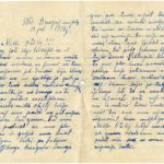 Letter of Latvian Riflemen Reserve Regiment's rifleman to Otilija Krampe in Valmiera, page 1-2