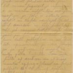 Letter of a soldier of the 3rd company of the 14th Arkhangelsk Druzina (Companions) of the Russian Army Andrejs Krampe to his mother in Valmiera, page 1