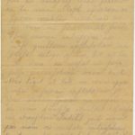 Letter of a soldier of the 3rd company of the 14th Arkhangelsk Druzina (Companions) of the Russian Army Andrejs Krampe to his mother in Valmiera, page 1