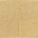 Letter of a soldier of the 3rd company of the 14th Arkhangelsk Druzina (Companions) of the Russian Army Andrejs Krampe to his mother in Valmiera, page 2-3