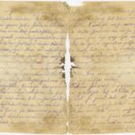 Letter of a soldier of the 3rd company of the 14th Arkhangelsk  druzina (companions) of the Russian army Andrejs Krampe to his sister Otilija Krampe in Valmiera