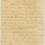 Letter to refugee from Governorate of Kurzeme Otilija Krampe in Valmiera from friend Zelma from Steķi., page 1