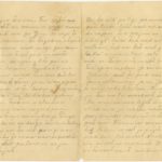 Letter to refugee from Governorate of Kurzeme Otilija Krampe in Valmiera from friend Zelma from Steķi., page 2-3