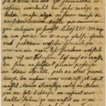 Letter of a soldier of the 3rd company of the 14th Arkhangelsk Druzina (Companions) of the Russian Army Andrejs Krampe to his sister Otilija Krampe in Valmiera, page 4