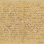 Letter of a soldier of the 5th company of the 59th Labour battalion of the Russian Army Andrejs Krampe to his sister Otilija Krampe in Valmiera, page 2-3