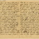 Letter of a soldier of the 5th company of the 59th Labour battalion of the Russian Army Andrejs Krampe to his sister Otilija Krampe in Valmiera, page 2-3
