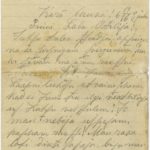 Letter of a Latvian soldier to Otilija Krampe in Valmiera