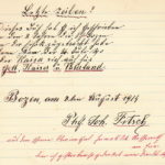 Ausschnitt aus dem Liederbuch von Johann Fitsch, item 3
