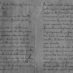 Frammenti di lettere alla famiglia con trascrizione