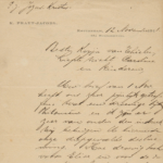 Brief van Karel Praet, item 1